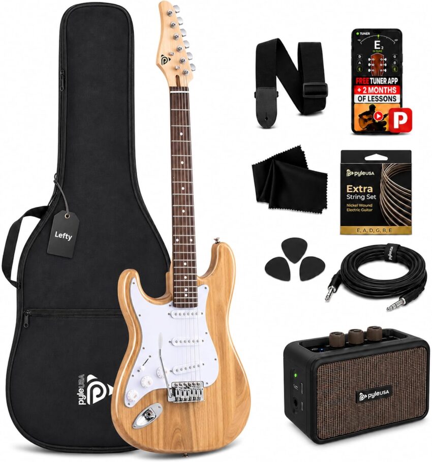 electric guitar package with amp