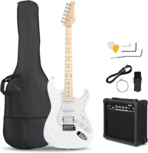 electric guitar package with amp