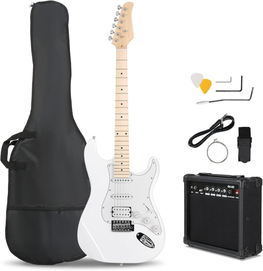 electric guitar package with amp
