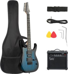 electric guitar package with amp
