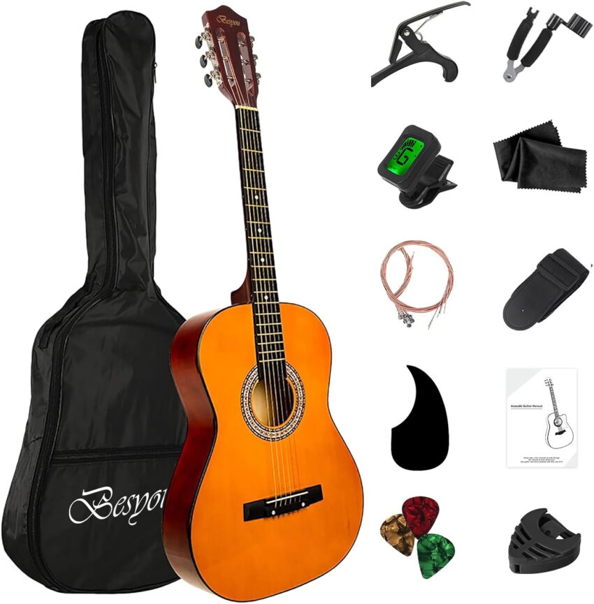 acoustic guitar package with case