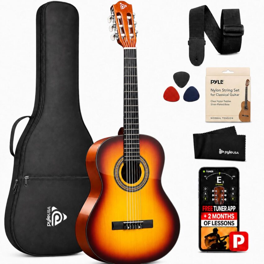 acoustic guitar package with case