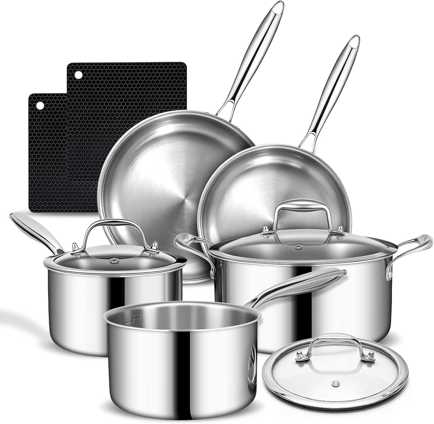 Amazon Basics Stainless Steel Cookware
