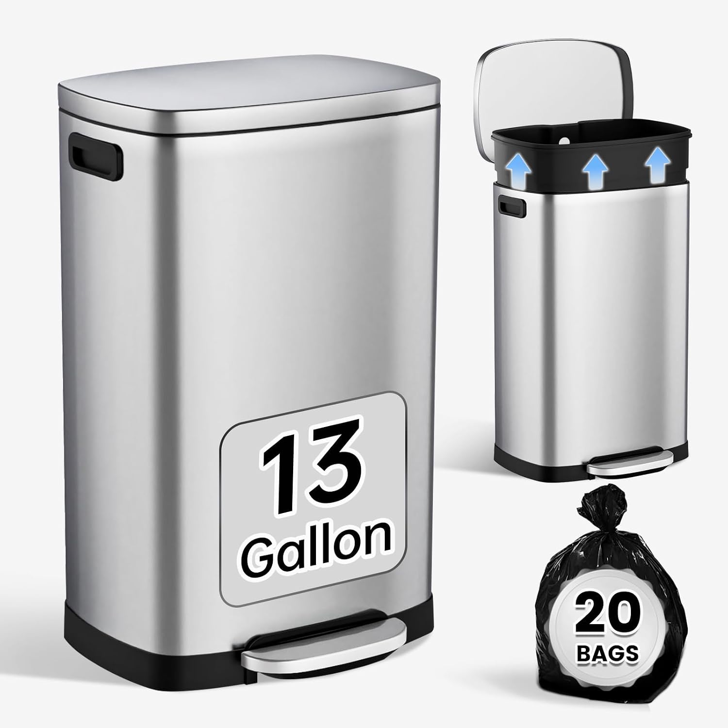 Amazon Basics Trash Cans