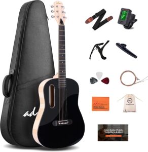 acoustic guitar package with case