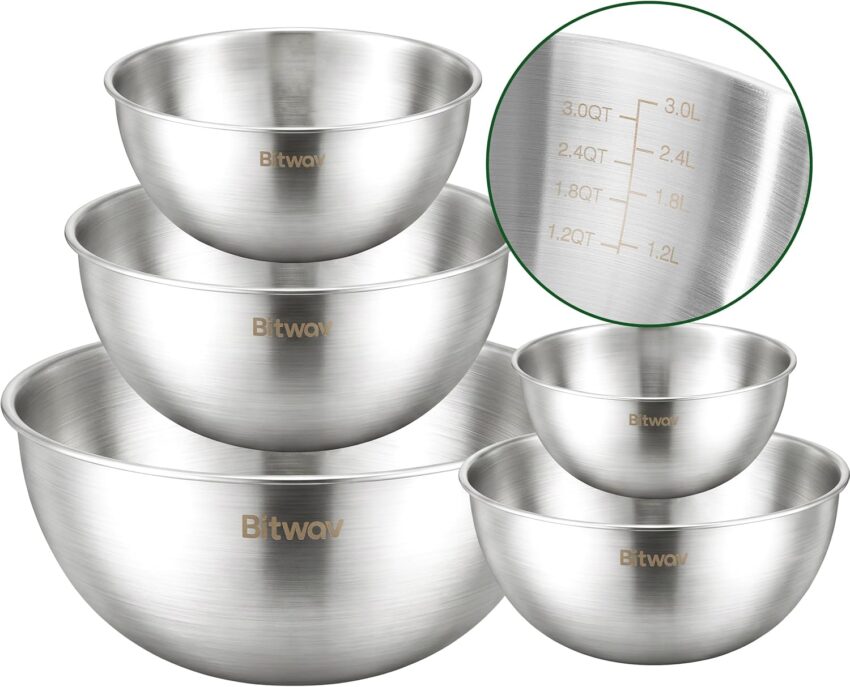 Amazon Basics Stainless Steel Bowls