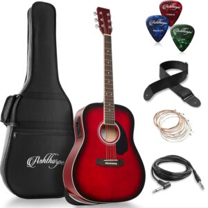acoustic guitar package with case